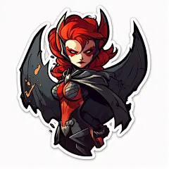 AI绘画_Prompts_tigerminx_batwoman_sticker_vector_white_background_character_co_10983d72-e8d8-4106-a876-eb24626ad614_xpanx.com