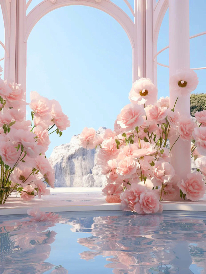 Midjourney _ 花卉场景_2_...