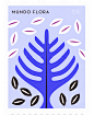 stamp flor flower colors vector ilustracion Flores Flora world mundo naturaleza plantas Martin Azambuja