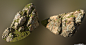 Mossy Rocks, , ScansLibrary - CGSociety