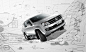 car volkswagen CGI photoshop Drawing  automotive  