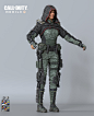 Call of Duty®:Mobile——outrider, Xie Boli : 给使命召唤手游做的一个角色,outrider。我负责了整体的模型和贴图的制作，Juefei He 帮我用MD做了裤子的模型。
I was responsible for the overall model and mapping, and juefei he helped me make the pants model with MD.