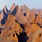 jagged mountains of sand - Wind Cathedral, Namibia (Paul Godard)
