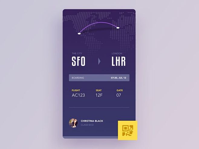 Boarding pass: 