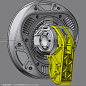 Robotic Joint Design, Edon Guraziu : Design exercise of a robotic hip/shoulder section. Made in Moi3D and rendered in Keyshot.