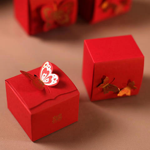 39元包婚礼喜糖盒喜糖盒子喜糖包装纸创意...