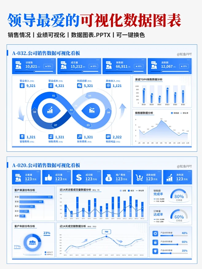 60页+领导最爱的可视化数据分析PPT图表！ - 小红书-花瓣网