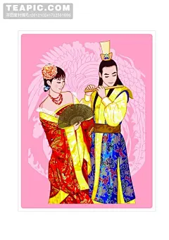 中国传统新婚夫妇AI矢量图15 – 中国传统 – 人物分类