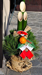 More Kadomatsu - Usually found in pairs and at the entrance to your home.  Google Image Result for http://muza-chan.net/aj/poze-weblog2/japanese-new-year-decoration-kadomatsu-03.jpg
