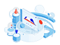TSH - Illustration 04 - Quality Assurance digital quality assurance tech design isometric ui photoshop cinema4d illustration digital product tech