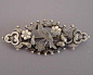 VICTORIAN sterling silver hallmarked 1894 bird brooch with floral and leaf design