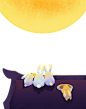 圆月中秋节卡通免抠元素