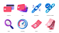 Icon UI/UX ui design 3d icon icons icon set Pack UX design user interface 3д