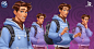 Male Characters for SuperCity , Grafit Studio : Male characters of all ages and professions for the app game "SuperCity" by Playkot studio.