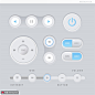 网页按钮立体简约淡雅色彩UIKIT页面APP界面素材下载-优图网-UPPSD
