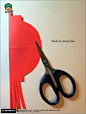 中国传统文化剪纸 灯笼的剪纸DIY教程-创意生活,手工制作╭★肉丁网