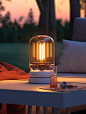 Cozy, relax, light, ambience, glow, glass cover, ambient light speaker, at home, night, high end style, high resolution, 8k, Octane render, incandescent