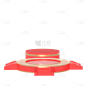 C4D-3D立体中国风电商展台10