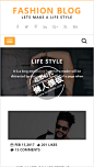 Fashion Blog自适应html5手机wap学生个人博客网站模板源码下载_手机微博网站模板_懒人模板