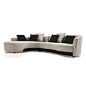 Modern 2 tone Left facing Sectional