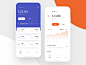 Multicurrency wallet UI bitcoin account ios payment transfer trading finance banking design interface currency wallet graphics app icons ux ui cuberto