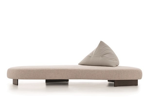 Curved 3 seater fabr...