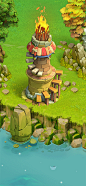 FAMILY ISLAND [Shaman's house, totems, etc.]