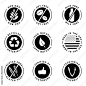 Food product badges collection 1. (100% Natural, Gluten free, non GMO, Soy free, Milk free, Verified by customers...)