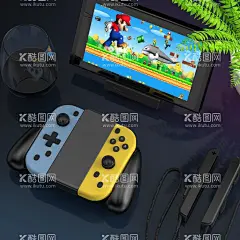 SWITCH手柄展示亚马  - 源文件下载【酷图网】SWITCH,手柄展示,亚马逊海报,广告图,玩游戏,场景图