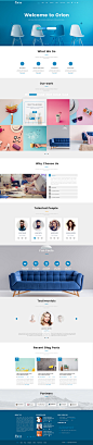 Orion One-Page Theme : Wordpress one-page layout PSD Theme 