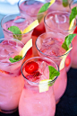 Strawberry Vodka Sparklers