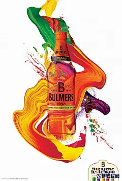 Bulmers创意果酒海报设计 飞特网 海报设计