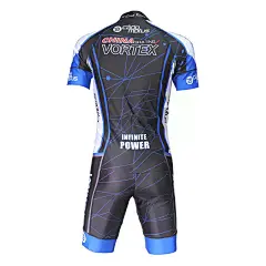 旋风专业速滑服 莱卡轮滑服装 成人儿童长 短袖骑行连体骑行服