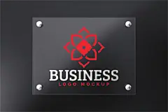 唯美阴影名片LOGO图标徽章提案文创智能贴图VI样机模板PSD素材 (14)