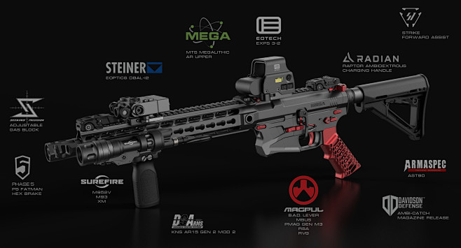 ArtStation - AR 15, ...