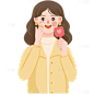美妆系列插画化妆护肤女孩元素