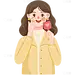 美妆系列插画化妆护肤女孩元素