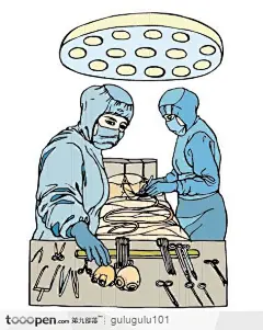 正在做手术的医务人员