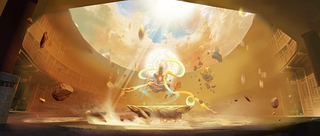 Dunhuang flying Apsaras (敦煌飞天)-花瓣网