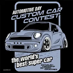 复古怀旧汽车拉力英文比赛越野车卡车改装赛车海报