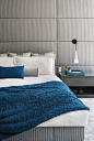 Beautiful bedroom colours!  Lesli Balagno and Joel Trigg of Heffel Balagno Design