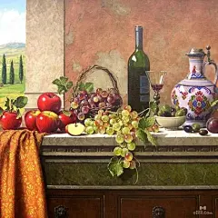 Mark Pettit 的水果花瓶插画作品欣赏