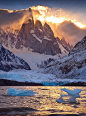 Fire and Ice, Laguna Torre, Patagonia -Argentina