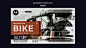 Bike sport banner design template Free Psd