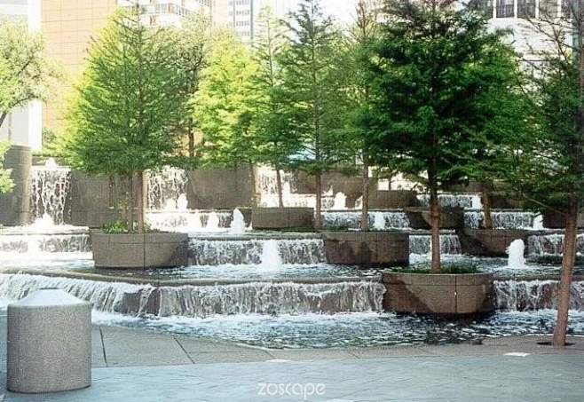 水景设计#水景意向图#zoscape#景观水景#跌水景观-花瓣网