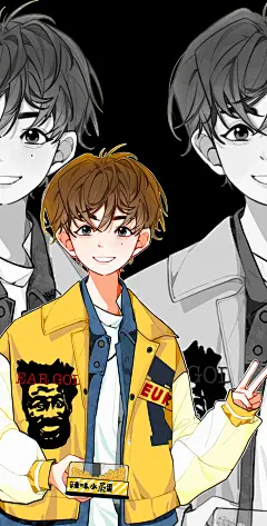 第3集 | 好久没画帅哥了。被顺恨入侵了，还刷到好多巨好看的同人图我也要画我也要画我也要画——#同人 #画画 #梓渝 #壁纸 #摸鱼@辣味水蒸蛋，采集@屿堍