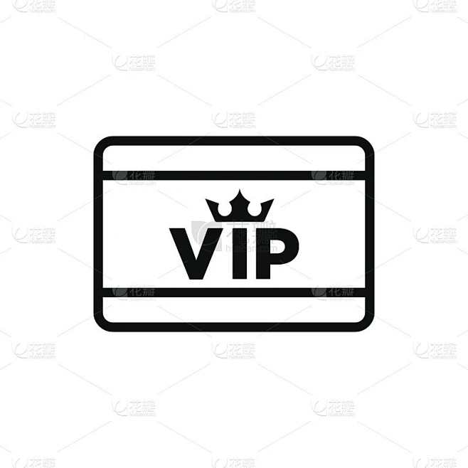 VIP图标平面矢量模板设计新潮素材-花瓣网