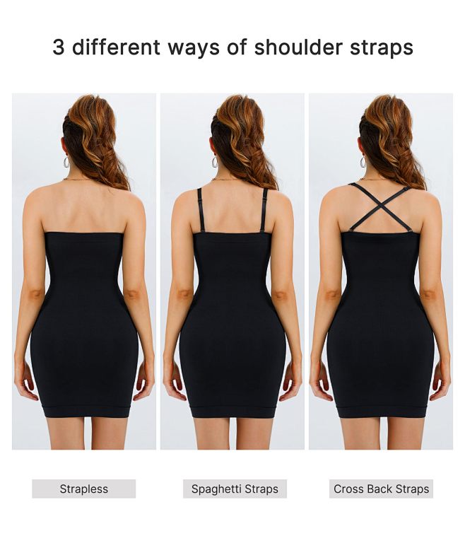 Nebility Shapewear Dames Body Miederbody Sterk Vormend Buikweg Shaping Vormende Bodys voor Dames Shaper (zwart, 3XL