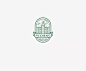 学LOGO-鹤晟庄园-农园农家乐行业品牌logo-圆形徽标-线构成-场景logo-现代logo