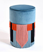 Couture pouf collection by Lorenza Bozzoli